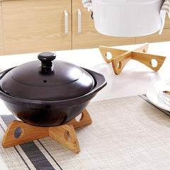 Wood Trivet Heat Resistant Pot Holder Bowl Coaster Kitchen Table Decor