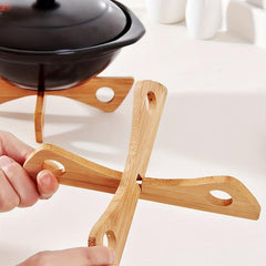 Wood Trivet Heat Resistant Pot Holder Bowl Coaster Kitchen Table Decor