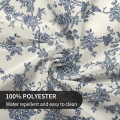 Polyester Tablecloth Autumn Thanksgiving Floral Pattern Table