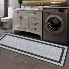 Geometric Floor Mat Soft Laundry Room Rug Non Slip Washable Runner Kitchen Mat