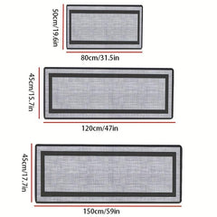 Geometric Floor Mat Soft Laundry Room Rug Non Slip Washable Runner Kitchen Mat