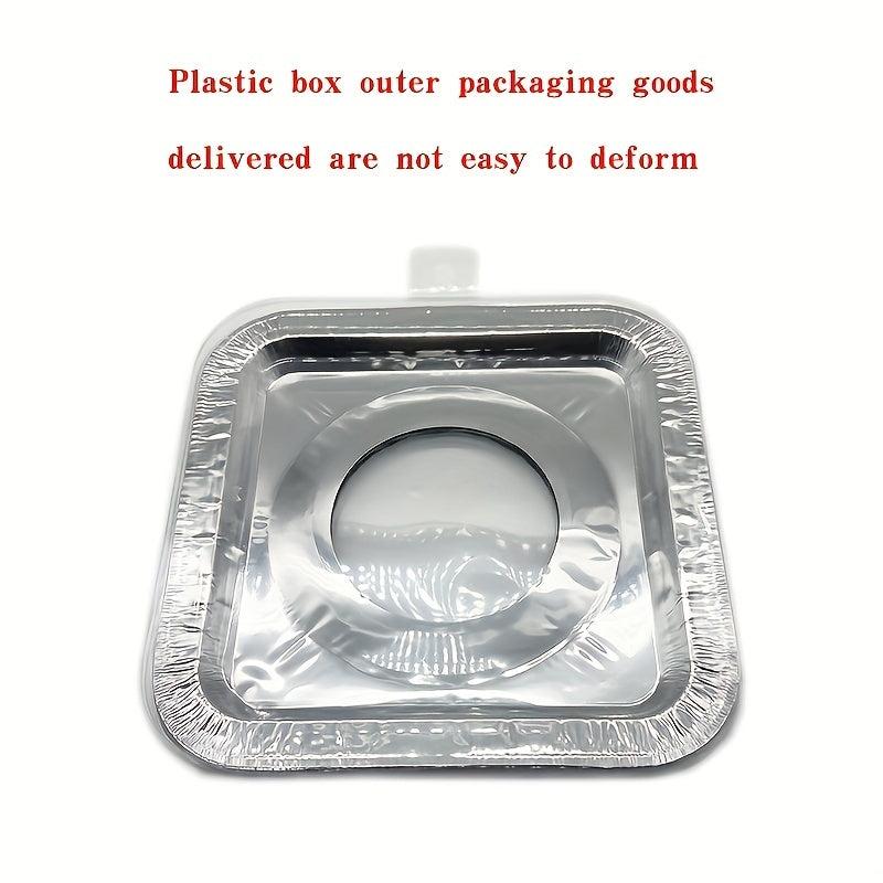 50pcs Aluminum Foil Gas Stove Lining - Disposable Stove Bib Liner
