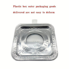 50pcs Aluminum Foil Gas Stove Lining - Disposable Stove Bib Liner