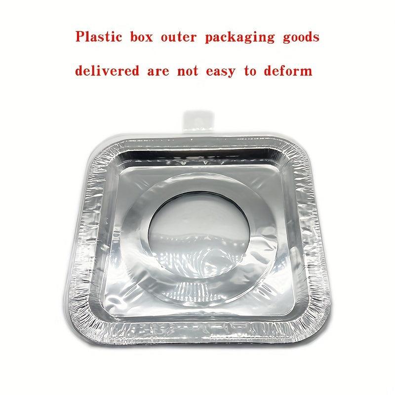 50pcs Aluminum Foil Gas Stove Lining - Disposable Stove Bib Liner