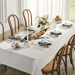 Stain Proof Waterproof Polyester Tablecloth Decorated Washable Fabric Tablecloth