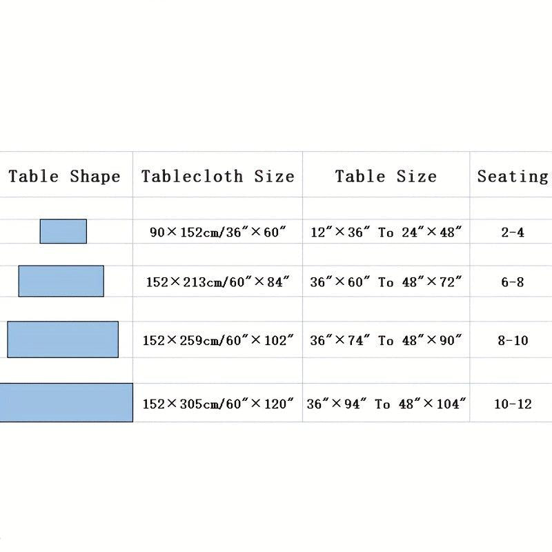 Stain Proof Waterproof Polyester Tablecloth Decorated Washable Fabric Tablecloth