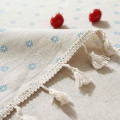 Bohemian Flower Tablecloth for Kitchen Restaurant Picnic Party