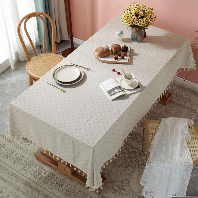 Bohemian Flower Tablecloth for Kitchen Restaurant Picnic Party