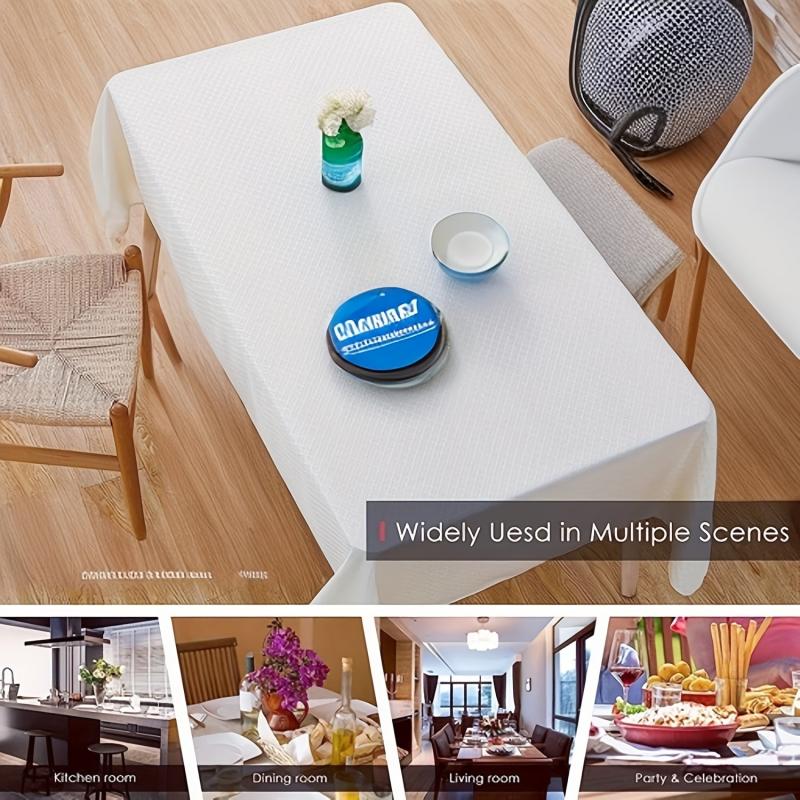 Polyester Table Cloth Spill Proof Wrinkle Resistant Washable Table Cover