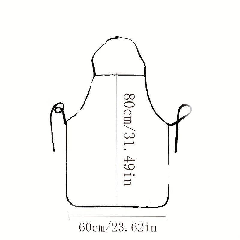 Halloween Angry Cat Pattern Polyester Apron Waterproof Waist Apron