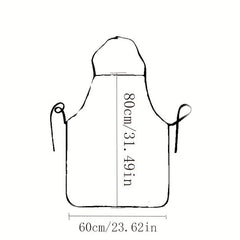 Halloween Angry Cat Pattern Polyester Apron Waterproof Waist Apron