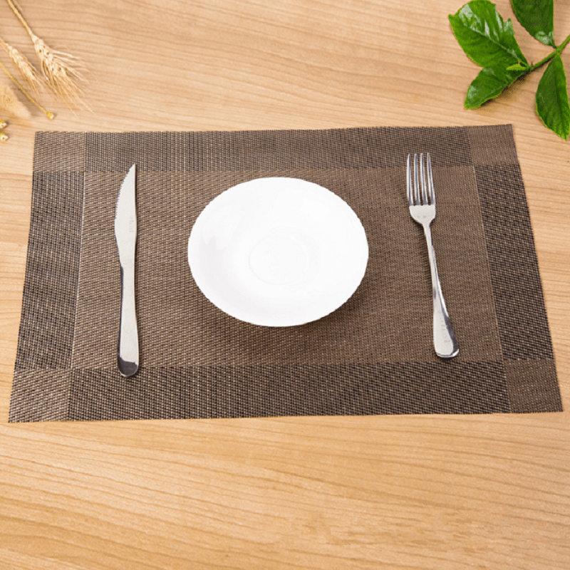 1pc Pvc Placemats Heat Resistant Non Slip Washable Table Mats