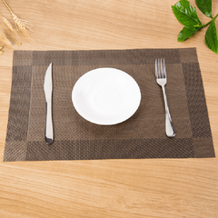 1pc Pvc Placemats Heat Resistant Non Slip Washable Table Mats