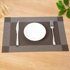 1pc Pvc Placemats Heat Resistant Non Slip Washable Table Mats