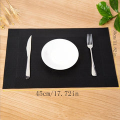 1pc Pvc Placemats Heat Resistant Non Slip Washable Table Mats
