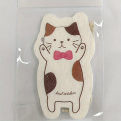 Cartoon Cat Wood Pulp Sponge Dishcloth Water Absorption Quick Dry Sponge