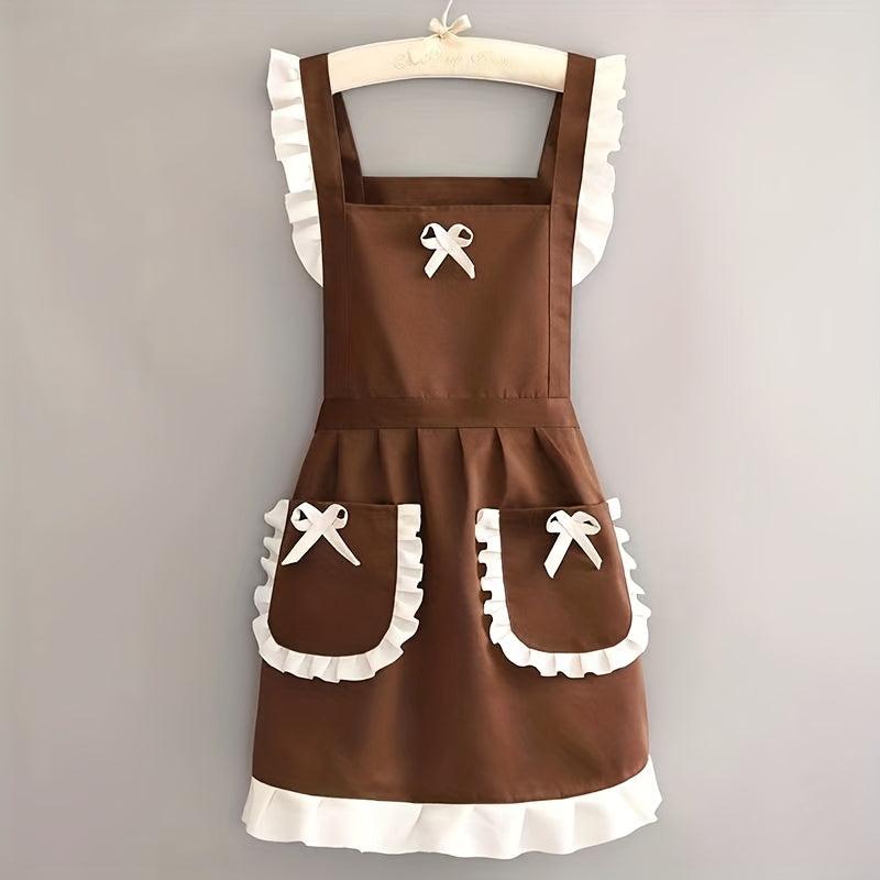 Polyester Apron Unisex Adjustable Household Chef Waiter Barbecue Adult Apron