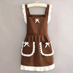 Polyester Apron Unisex Adjustable Household Chef Waiter Barbecue Adult Apron