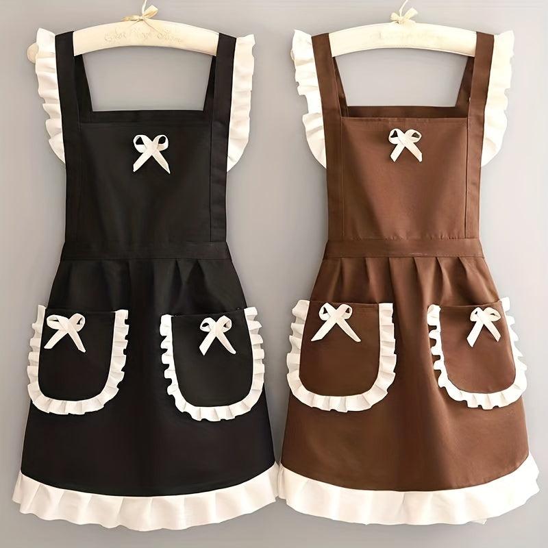 Polyester Apron Unisex Adjustable Household Chef Waiter Barbecue Adult Apron
