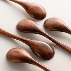 6pc Vintage Wooden Spoons, Durable & Stylish Kitchen Utensils