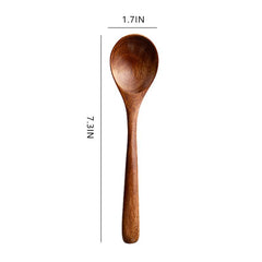 6pc Vintage Wooden Spoons, Durable & Stylish Kitchen Utensils