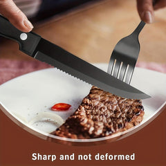 24pcs Unique Stainless Steel Flatware Cutlery Set For 4