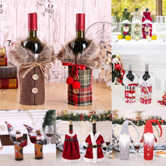 Festive Christmas Wine Bottle Cover - Add Holiday Cheer!