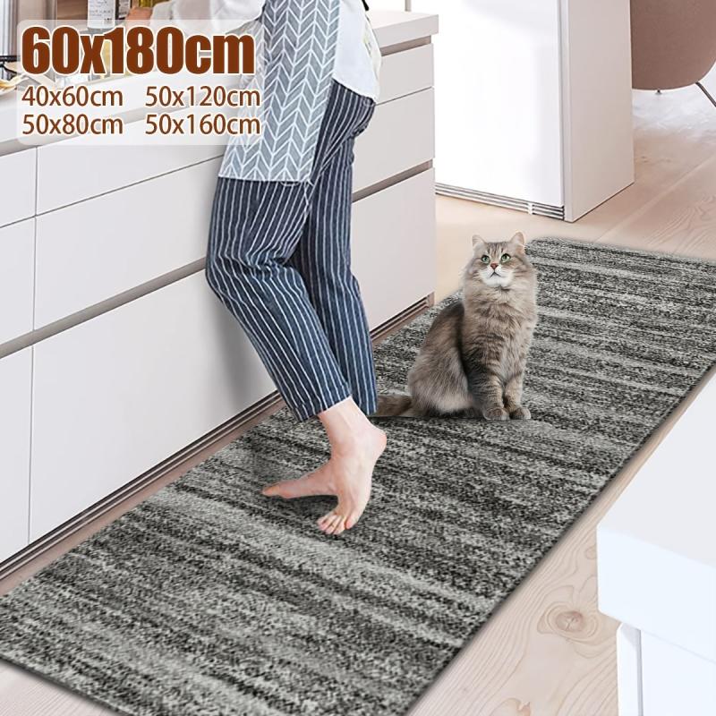 Boho Trellis Kitchen Rug Absorbent Non Slip Stain Resistant Long Strip Mat