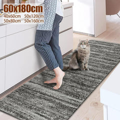 Boho Trellis Kitchen Rug Absorbent Non Slip Stain Resistant Long Strip Mat