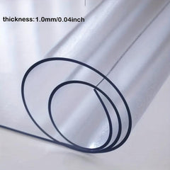 Waterproof Square Tablecloth Crystal Board Plastic Tablecover