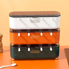 4-Cavity Seasoning Box and Bottle Set, Kitchen Spice Storage Container