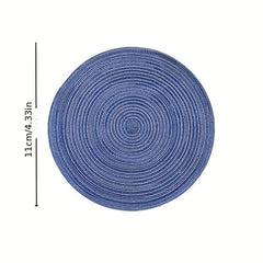 Nordic Style Round Placemat Cotton Yarn Dinner Mat