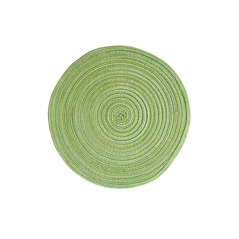 Nordic Style Round Placemat Cotton Yarn Dinner Mat