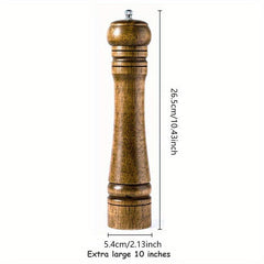 Oak Wood Pepper Mill Grinder Set - Perfect for Spice Up Meals