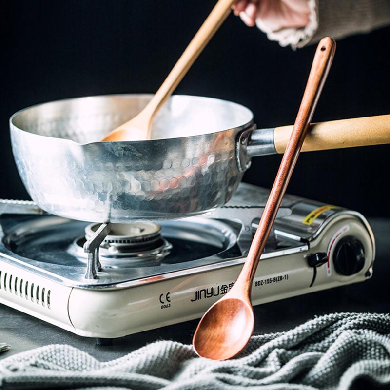 1pc Lengthened Wooden Stirring Spoon Random