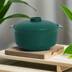 Reusable Ramen Bowl with Lid - Unbreakable, Non-Slip Casserole Bowl