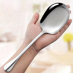 2Pcs Stainless Steel Buffet Serving Spoon for Party Banquet Kitchenware