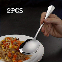 2Pcs Stainless Steel Buffet Serving Spoon for Party Banquet Kitchenware