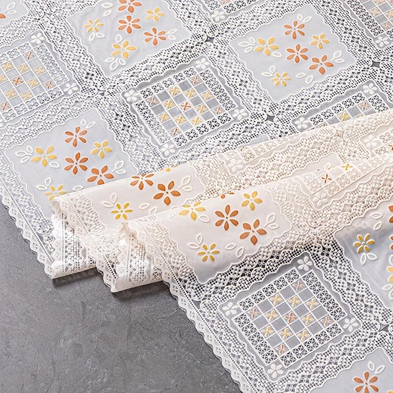 Waterproof Printed PVC Table Cloth Nordic Coffee Table Mat Thanksgiving Hallow