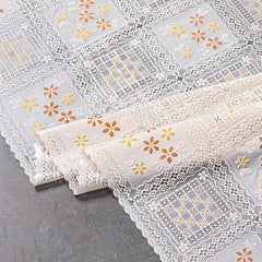 Waterproof Printed PVC Table Cloth Nordic Coffee Table Mat Thanksgiving Hallow
