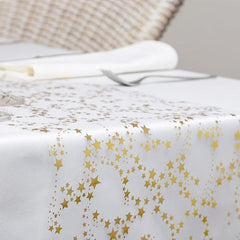 Stars Metallic Table Runner 27 94x274 32 Cm Glitter Thin Mesh