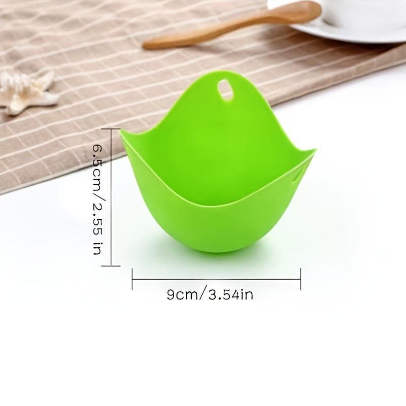 4pcs Silicone Egg Cooker Kitchen Cooking Tool