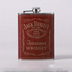 8oz Stainless Steel Square Flask - Perfect Gift for Family Friends and Christmas