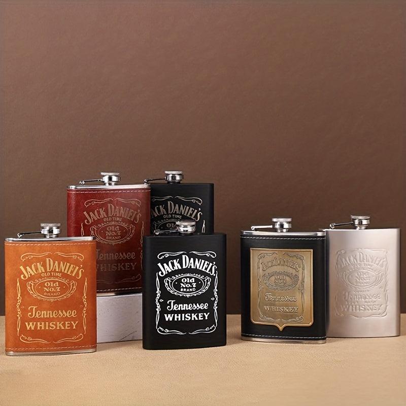 8oz Stainless Steel Square Flask - Perfect Gift for Family Friends and Christmas