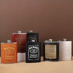 8oz Stainless Steel Square Flask - Perfect Gift for Family Friends and Christmas
