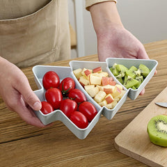 Festive Christmas Tree Fruit Plate for Holiday Parties