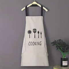 Waterproof Nylon Apron for Men & Women, Stain Resistant Kitchen Cooking Apron