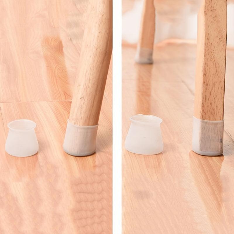 4pcs Chair Leg Protectors: Prevent Furniture Scratches, Easy Install