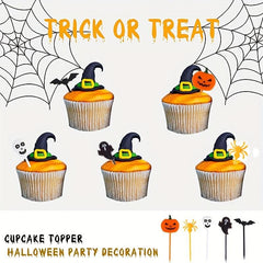 Halloween Toothpicks Cake Fruit Picks Ghost Pumpkin Fork Party Supplies