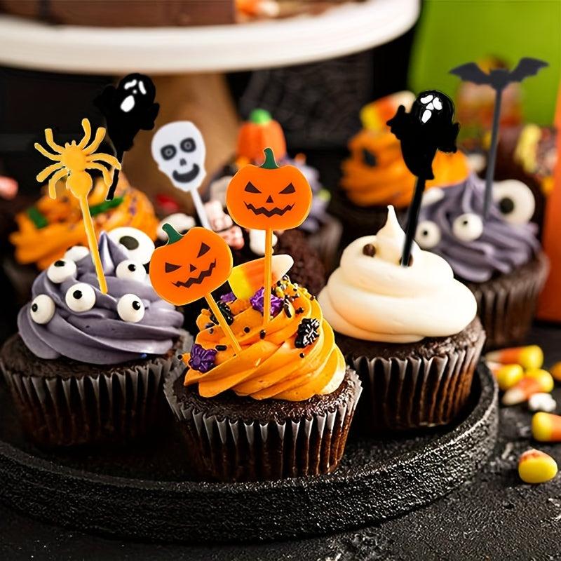 Halloween Toothpicks Cake Fruit Picks Ghost Pumpkin Fork Party Supplies